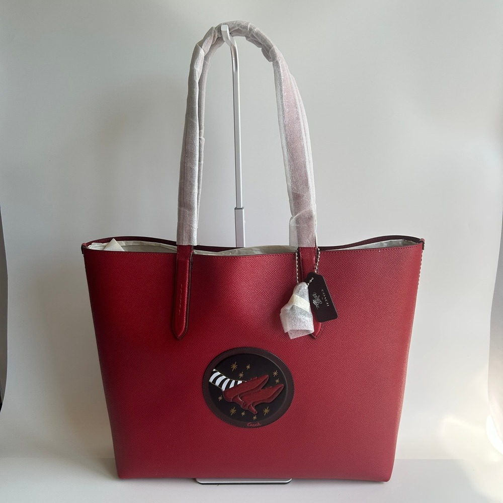 Coach Wizard of Oz Highline Tote Red Leather Motif 77957